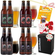 金賞地ビール クラフトビール 飲み比べセット 4種8本 ギフト＜ペールエール、黒ビール 詰め合わせ＞誕生…
