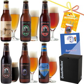 夏限定 クラフトビール 6種 飲み比べセット ギフト＜湘南ゴールド IPA 黒ビール ペールエール 詰め合わせ＞誕生日プレゼント お中元 御中元 出産内祝い 結婚内祝い【本州送料無料 あす楽】クラフトビールの神が手掛ける できたて直送 地ビール 神奈川 サンクトガーレン 酒