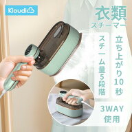 KLOUDICスチームアイロン 日本製センサー アイロン 衣類スチーマー スチーマー シワ伸ばし ハンディスチ…