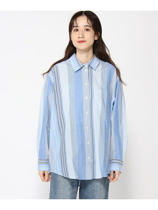 楽天市場】【SALE／62%OFF】(W)ストライプ ビッグシャツ GAP ギャップ 