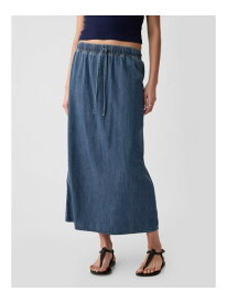 (W)CHAMBRAY DENIM MAXI SKIRT MED COLEMAN GAP ギャップ スカート ロング・マキシスカート ブルー【送料無料】[Rakuten Fashion]