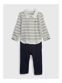 【SALE／63%OFF】(K)3In1 セット (ベビー) GAP ギャップ マタニティウェア・ベビー用品 ロンパース・カバーオール グレー ネイビー【RBA_E】[Rakuten Fashion]