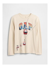 【SALE／30%OFF】(K)グラフィックTシャツ (キッズ) GAP ギャップ トップス カットソー・Tシャツ ベージュ【RBA_E】[Rakuten Fashion]