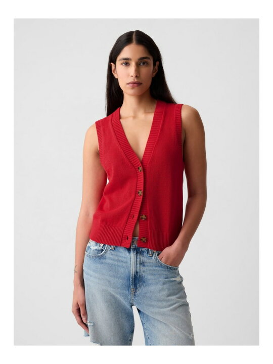 楽天市場】【SALE／83%OFF】(W)リネン混 ニットベスト GAP ギャップ 