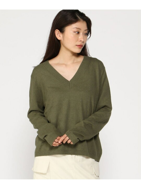 楽天市場】【SALE／49%OFF】(W)CashSoft カシミヤタッチ Vネック 