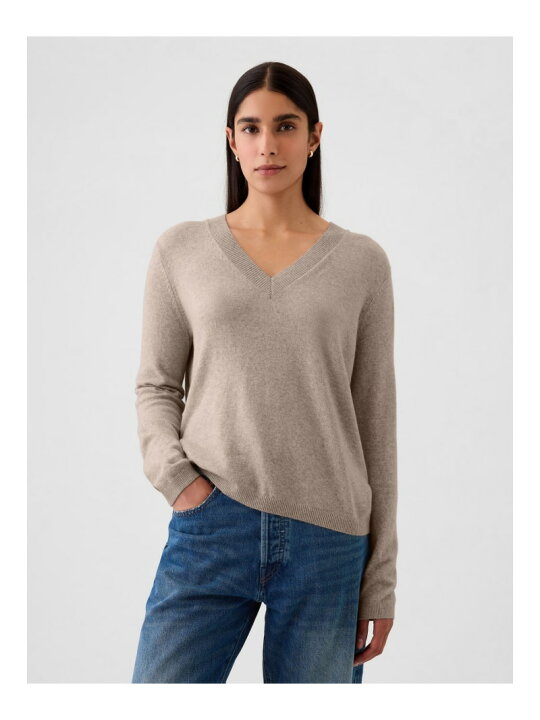 楽天市場】【SALE／49%OFF】(W)CashSoft カシミヤタッチ Vネック 