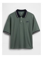 【SALE／40%OFF】(K)オーバーサイズ GAPロゴ ピケポロシャツ (キッズ) GAP ギャップ トップス ポロシャツ…