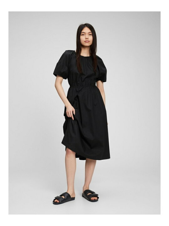 楽天市場】【SALE／50%OFF】パフスリーブ ミディワンピース GAP  