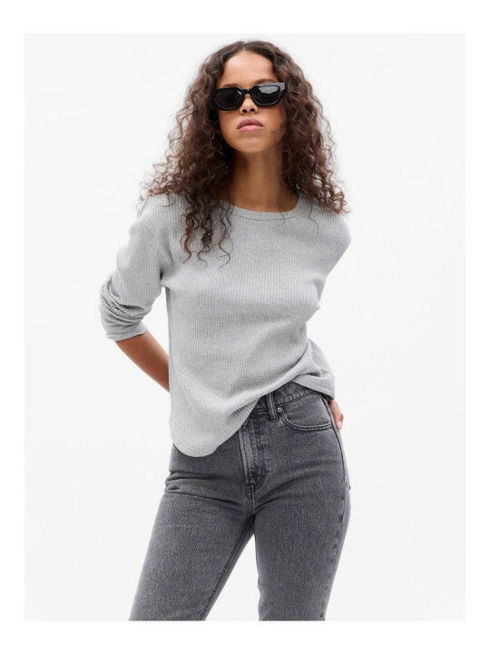 楽天市場】【SALE／82%OFF】(W)ワッフル クルーネックTシャツ GAP 