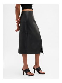 【SALE／66%OFF】(W)リサイクル ヴィーガンレザー ミディ ラップスカート GAP ギャップ スカート ミディアムスカート ブラック【RBA_E】【送料無料】[Rakuten Fashion]