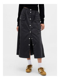 (W)カーゴ マキシスカート GAP ギャップ スカート ロング・マキシスカート ベージュ ブラック【送料無料】[Rakuten Fashion]