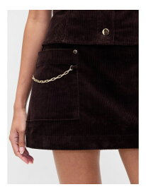 【SALE／69%OFF】(W)コーデュロイ チェーンポケット ミニスカート・スコート GAP ギャップ スカート ミニスカート ブラウン【RBA_E】[Rakuten Fashion]