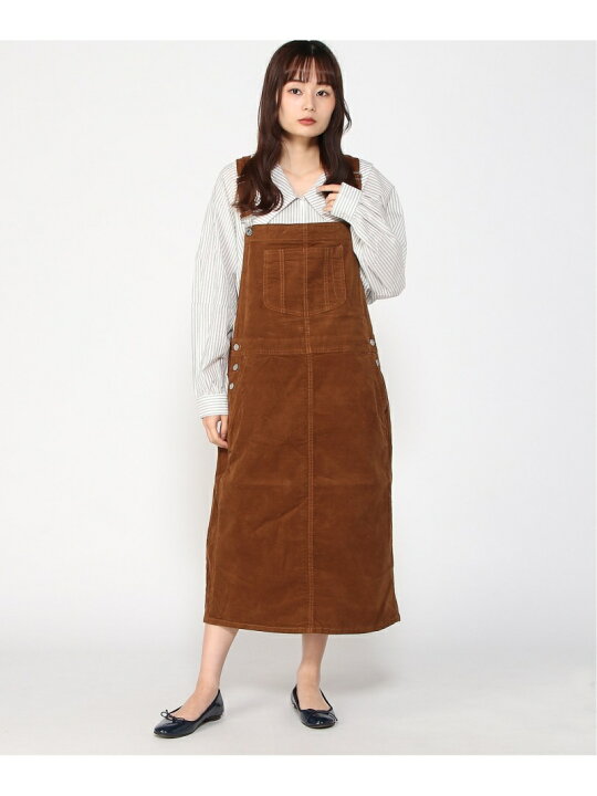 楽天市場】【SALE／91%OFF】マキシ コーデュロイ サロペットスカート 