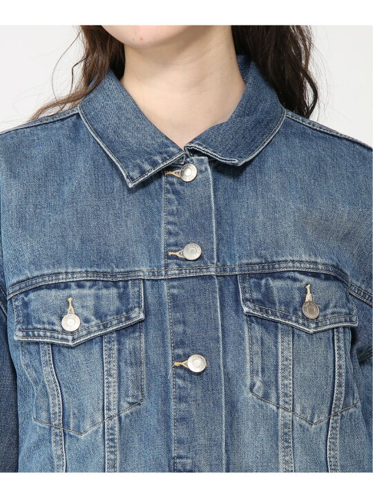 楽天市場】(W)オーバーサイズ アイコンデニムジャケット GAP ギャップ 