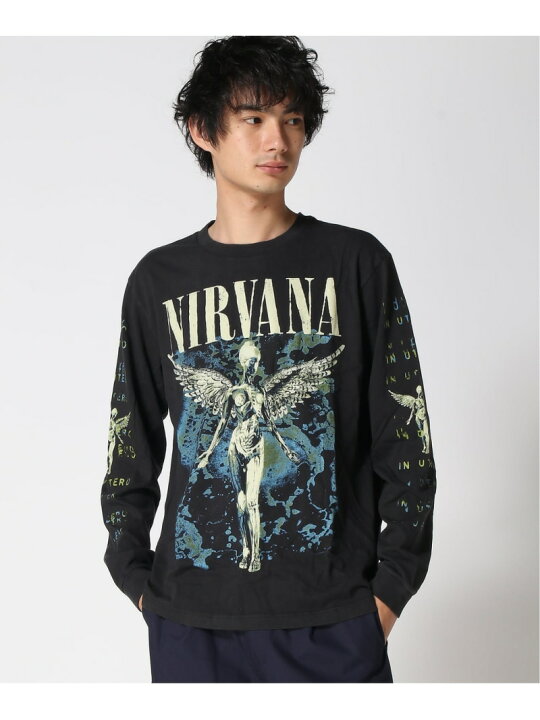 楽天市場】(U)□ニルヴァーナ リラックスフィット グラフィックTシャツ 