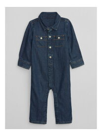 【SALE／63%OFF】(K)ウォッシュウェル デニム ボディオール (ベビー) GAP ギャップ オールインワン・オーバーオール オールインワン・つなぎ ブルー【RBA_E】[Rakuten Fashion]