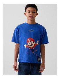 【SALE／67%OFF】(K)スーパーマリオブラザーズ リラックスフィット グラフィックTシャツ (キッズ) GAP ギャップ トップス カットソー・Tシャツ ホワイト グレー ネイビー ピンク ブルー【RBA_E】[Rakuten Fashion]