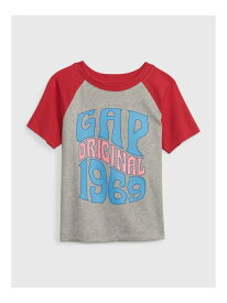 【SALE／73%OFF】(K)Gap1969ロゴラグランtシャツ (幼児) GAP ギャップ トップス カットソー・Tシャツ レッド ブルー ホワイト【RBA_E】[Rakuten Fashion]