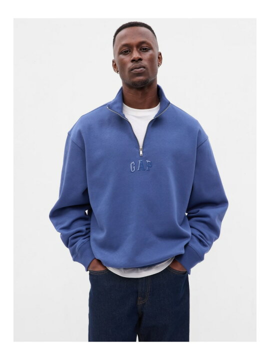 楽天市場】【SALE／49%OFF】(U)GAP アーチロゴ ハーフジップスウェット 