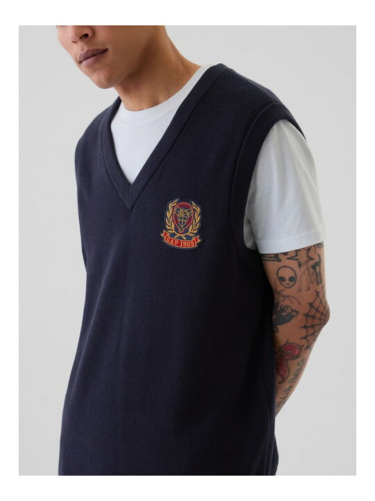 楽天市場】【SALE／71%OFF】(M)リラックス バーシティ ニットベスト 