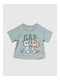 (K)babyGap パウ・パトロール グラフィックTシャツ PAW PATROL GAP ギャップ トップス カットソー・Tシャツ グリーン ホワイト パープル[Rakuten Fashion]