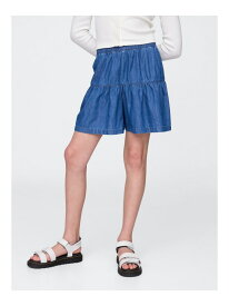 【SALE／65%OFF】(K)プルオン シャンブレー キュロット ショートパンツ (キッズ) GAP ギャップ パンツ その他のパンツ ベージュ ブルー【RBA_E】[Rakuten Fashion]