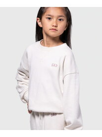 【SALE／40%OFF】GAPロゴ オーバーサイズ スウェット・トレーナー (キッズ) GAP ギャップ トップス スウェット・トレーナー ホワイト ピンク グレー【RBA_E】[Rakuten Fashion]