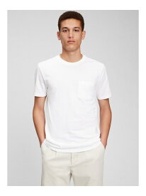 (M)オーガニックコットン100% ポケット Tシャツ GAP ギャップ トップス カットソー・Tシャツ ホワイト パープル カーキ ブルー グリーン ネイビー ブラック[Rakuten Fashion]