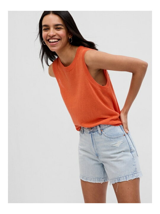 楽天市場】【SALE／50%OFF】(W)リネンブレンドノースリーブニット GAP 