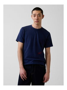 (U)Gap × Sean Wotherspoon �����b�N�X�t�B�b�g �O���t�B�b�NT�V���c GAP �M���b�v �g�b�v�X �J�b�g�\�[�ET�V���c �z���C�g �l�C�r�[�y���������z[Rakuten Fashion]
