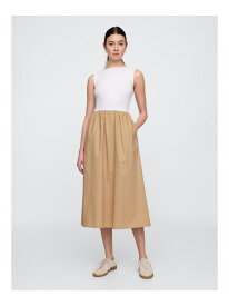 【SALE／64%OFF】(W)ボートネック ミディワンピース GAP ギャップ ワンピース・ドレス ワンピース カーキグリーン ブラック【RBA_E】【送料無料】[Rakuten Fashion]