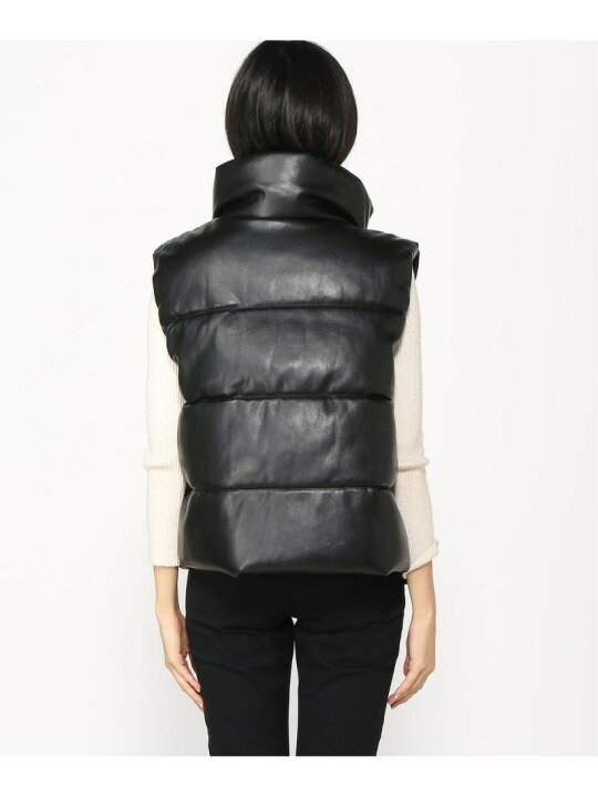楽天市場】【SALE／71%OFF】(W)フェイクレザー クロップド パファー 