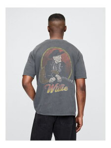 (U)��Willie Nelson �E�B���[�E�l���\�� �O���t�B�b�NT�V���c GAP �M���b�v �g�b�v�X �J�b�g�\�[�ET�V���c �O���[�y���������z[Rakuten Fashion]