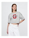 【SALE／49%OFF】(W)ヴィンテージソフト クロップド 5分袖 スウェットシャツ GAP ギャップ トップス スウェット・トレーナー グレー ホワイト ネイビー【RBA_E】[Rakuten Fashion]