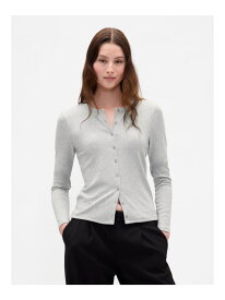 (W)モダン クルーネック カーディガン GAP ギャップ トップス カーディガン ブラック グレー ブラウン【送料無料】[Rakuten Fashion]