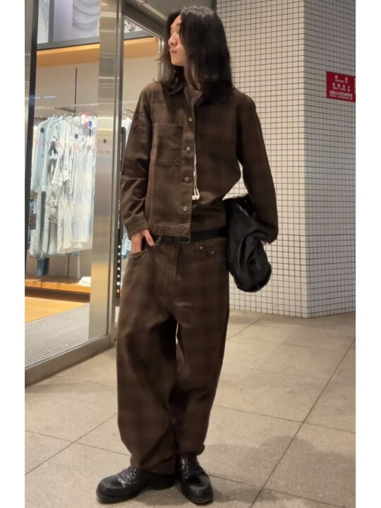 楽天市場】【SALE／69%OFF】(U)プレイド キャンバス バギーデニム GAP 
