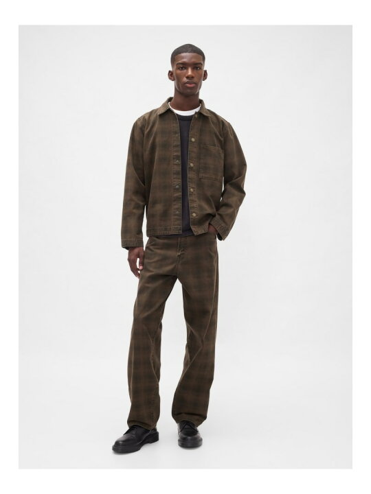 楽天市場】【SALE／69%OFF】(U)プレイド キャンバス バギーデニム GAP 