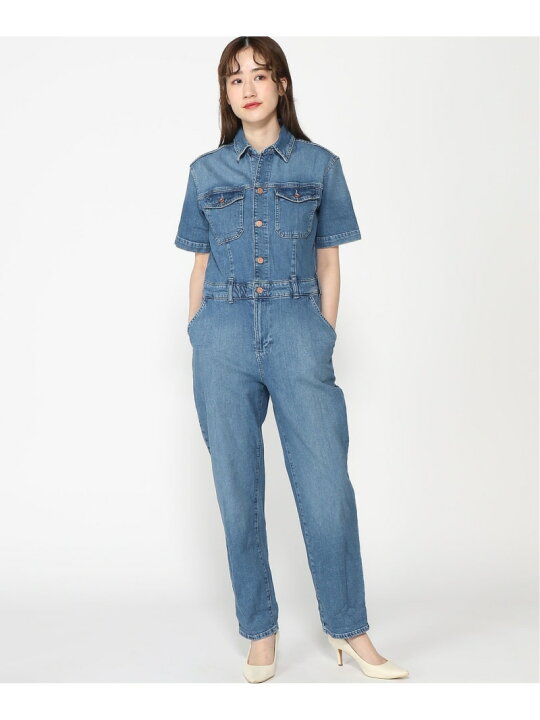 楽天市場】【SALE／91%OFF】(W)ウォッシュウェル デニムジャンプスーツ 