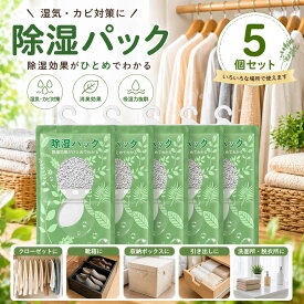 乾燥 除湿パック 吊り下げ型 強力 乾燥剤 除湿剤 湿気取り 防カビ クローゼット 下駄箱 部屋用 押入れ（1パック 150g 除湿約500ml）