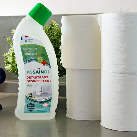 【在庫限り！！半額！！】トイレジェルクリーナー エコサート 750mL 天然由来の乳酸で除菌もできるトイレクリーナー 天然香料 漂白剤/染料/防腐剤フリー エコサート洗剤認証 ASSAINOL(アセノール)