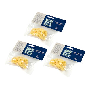 (お得な3個セット)LifoPlus(ライフォプラス) ナチュラルシースポンジ スモール 海綿100% 敏感肌 赤ちゃんにも