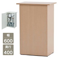 受付カウンター 無人受付カウンター SHRC-600WH/SHRC-600NA ホワイトとナチュラル 収納機能付き インフォ…
