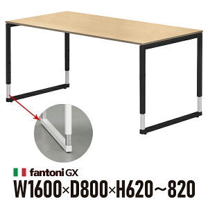 Garage fantoni GX�f�X�N GX-168HJBK �I�[�N �u���b�N�r 436495 W1600×D800×H620-820mm �������ߋr �p�\�R���f�X�N �C�^���A��
