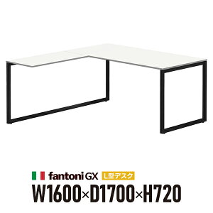 �g���ݒu�� Garage fantoni GX L���^�f�X�N GX-1682L-LBK �� �u���b�N�r 436529 W1600×D1700×H720mm ��^ ���� �e�[�u���i�C�^���A���j
