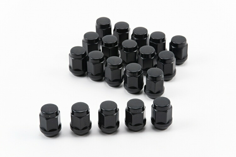 ブラックメッキのホイールナット ホイールナット ブラック 限定価格セール 待望 20個セット M12×1.25