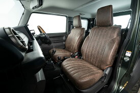 ショウワガレージ シートカバー ストーンウォッシュレザー フロントのみ ジムニーJB64/ジムニーシエラJB74