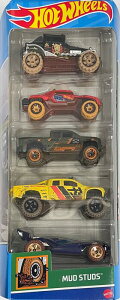 HotWHeeLs MUD STUDS�@�z�b�g�E�B�[�� �~�j�J�[5PACK