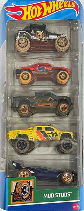 楽天市場】HotWHeeLs MUD STUDS ホットウィール ミニカー5PACK : ぶろ 