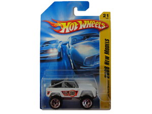 HotWHeeLs Custom Ford Bronco 2008 New Models White�@�z�b�g�E�B�[���Y�@�~�j�J�[�@�J�X�^���@�t�H�[�h�@�u�����R