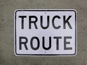 ���B���e�[�W�T�C�� TRUCK ROUTE vintage sign �g���b�N���[�g